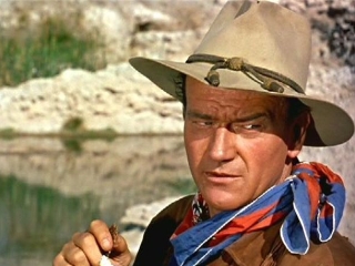 John Wayne as Hondo Lane in Hondo (1953)