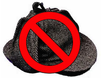 Say No to Deerstalker Sherlock Hunting Cap