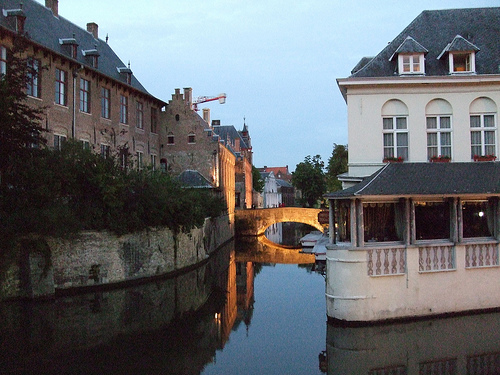 Bruges, Belgium canal view