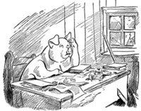 Freddy the Pig at His Desk