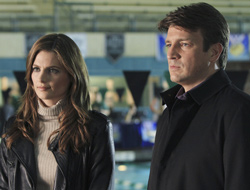 Stana Katic as Kate Beckett with Nathan Fillion as Richard Castle