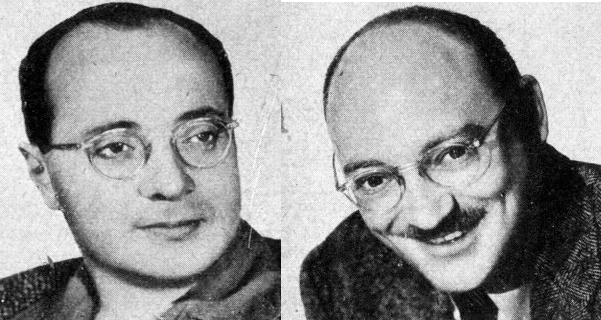Ellery Queen dynamic duo: Manfred B. Lee and Frederic Dannay