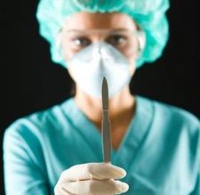 Woman with Scalpel