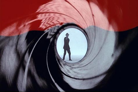 Opening Title from 1962’s Dr. No with stuntman Bob Simmons standing in as James Bond