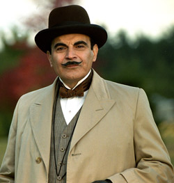 David Suchet as Hercule Poirot from PBS Masterpiece Mystery Series
