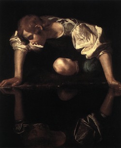Narcissus by Caravaggio, 1597