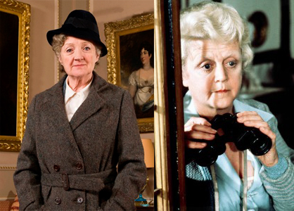 (Left) Margaret Rutherford and (Right) Angela Lansbury: who Marpled it better?