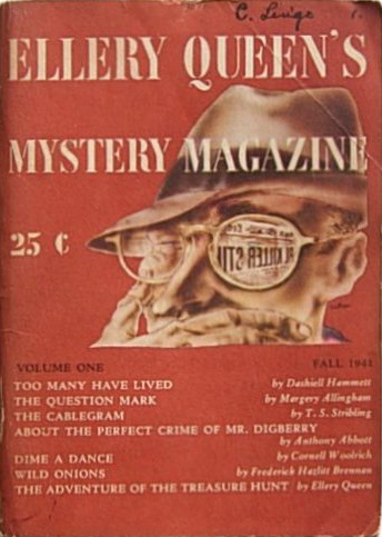 Ellery Queen Mystery Magazine Fall 1941 Issue