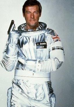 Roger Moore as James Bond from Moonraker