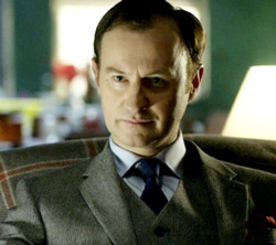 Mark Gatiss as Mycroft Holmes in BBC’s Sherlock