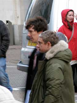 Benedict Cumberbatch as Sherlock Holmes and Martin Freeman as Dr. John Watson