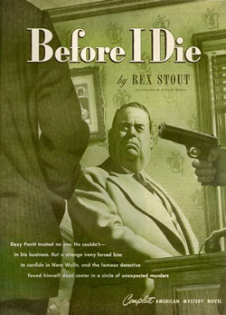 Before I Die by Rex Stout