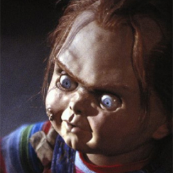 Chucky, the inanimate star of Child’s Play 