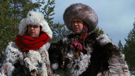 Checy Chase and Dan Ackroyd in Spies Like Us