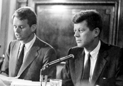 The Kennedy brothers testify