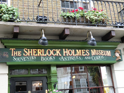 The Sherlock Holmes Museum, located at 221b Baker Street