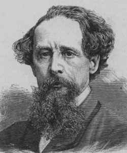 Portrait of Charles Dickens, writer of classic crime fiction
