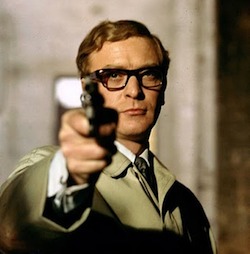 Michael Caine as Harry Palmer in The Ipcress File based upon Len Deighton’s novel