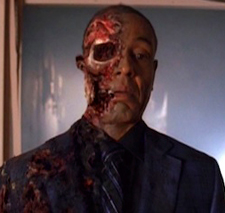 Giancarlo Esposito as Gus Fring with his 