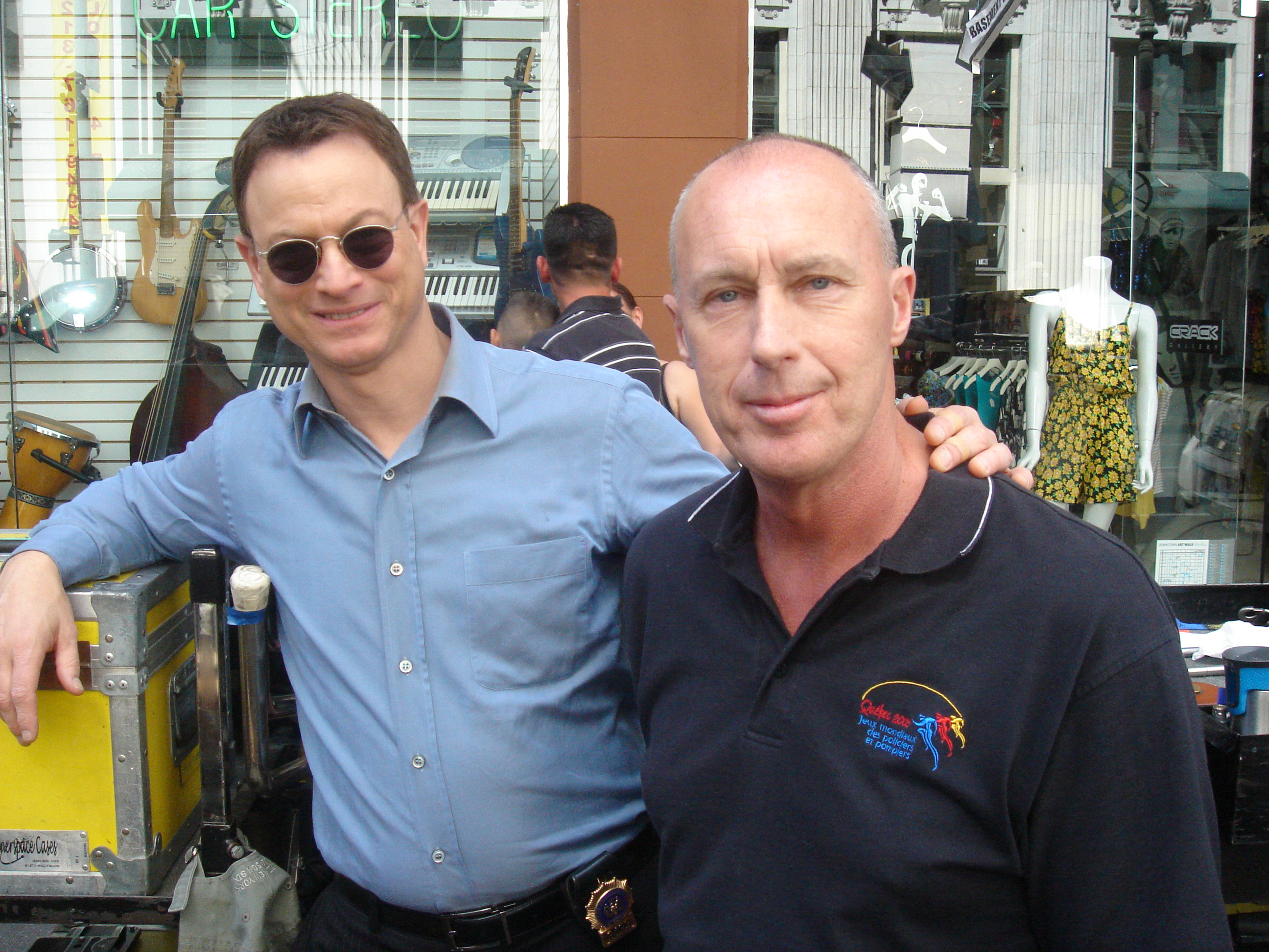 Gary Sinise and Colin Campbell: A real scene-of-crime officer meets a real famous one