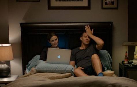 Booth and Bones in Bed