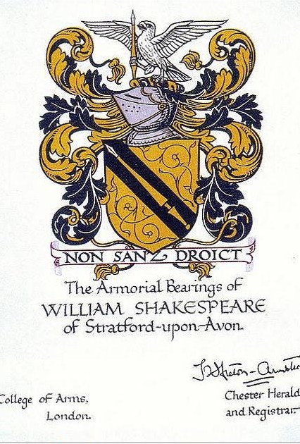 Shakespeare family coat of arms