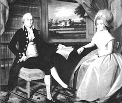 Chief Justice of the Supreme Court Oliver Ellsworth (with wife Abigail) principal architect of the act chartering the Marshals Service.