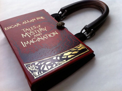 Edgar Allan Poe book purse from Etsy
