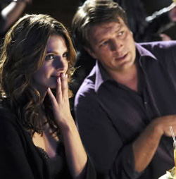 Nathan Fillion and Stana Katic in Castle