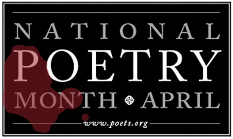 National Poetry Month bloody banner