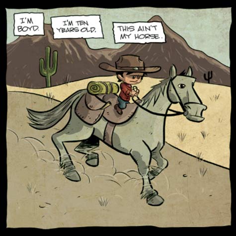 Cowboy by Nate Cosby and drawn by Chris Eliopoulos