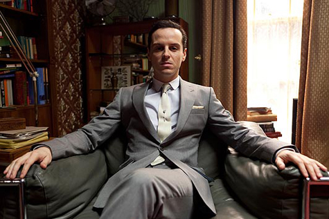 Andrew Scott as Moriarty in The Reichenback Fall