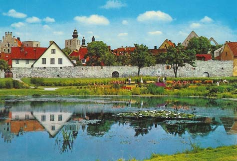 The town of Visby on Gotland Island, Sweden