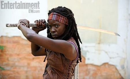 Danai Gurira as The Walking Dead’s Michonne