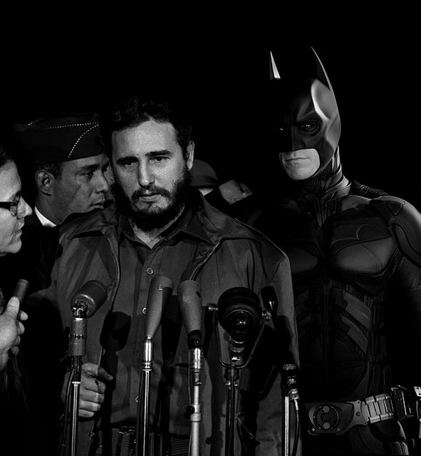 Batman, what are you doing with Fidel!?