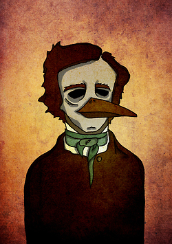Poe and the Raven...mashup by Selin Arısoy