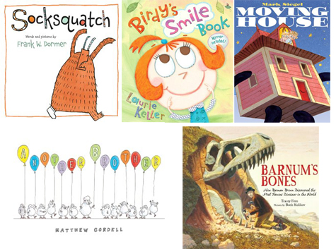 Socksquatch, Birdy’s Smile Book, Moving House, Another Brother, Barnum’s Bones