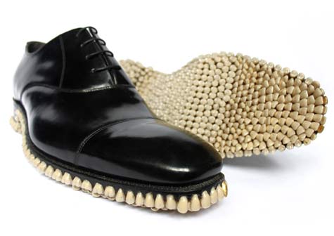 More than 1,000 teeth were put into these shoes!