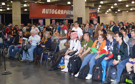 Quail Man and the Doctor were among some of the costumed heroes lined up to ask question at New York Comic Con.