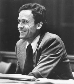 Ted Bundy in court.
