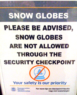 Snow Globe Warning