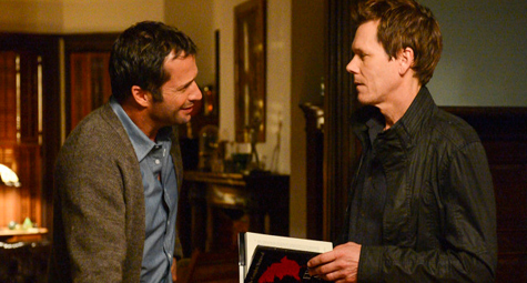 James Purefoy and Kevin Bacon in The Following