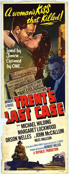 The movie poster for Trent's Last Kiss