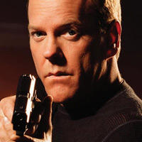 Kiefer Sutherland as Jack Bauer, a deadly dad