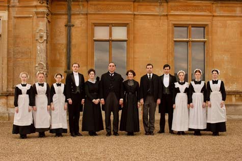 The servants of Downton Abbey. If looks could kil....