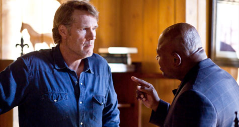 Robert Taylor as Sheriff Walt Longmire and Charles Dutton as Denver P.D. Detective Fales in