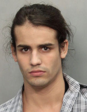 Rosello's latest mug shot from arrest for possession of marijuana and drug paraphernalia following a car chase in August, 2013.