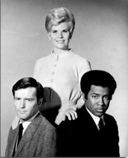 Ironside's original team, L to R: Sgt. Ed Brown (Don Galloway), Eve Whitfield (Barbara Anderson), and Mark Sanger (Don Mitchell)