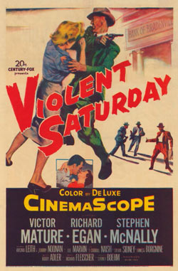 Violent Saturday (1955) movie poster