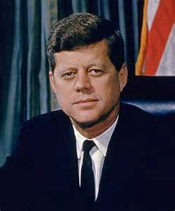 John F. Kennedy, the 35th President of the United States of America